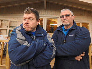 Volunteers Jonathan and Lol
