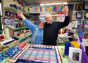 Steve and Kate Grafton, who are retiring and closing Katrina's shop, Shifnal, after 27 years of business.