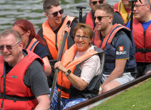 Dragon boat racing at Himley