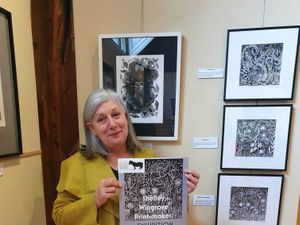 Supporting image for story: Artist opens exhibition close to her home on Wenlock Edge