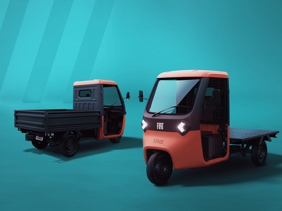 Fiat Tris is a three-wheeled electric pick-up