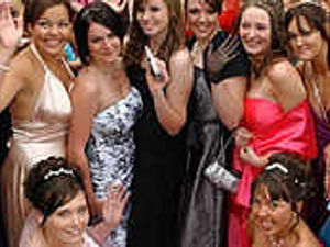 Supporting image for story: Students travel to prom in style