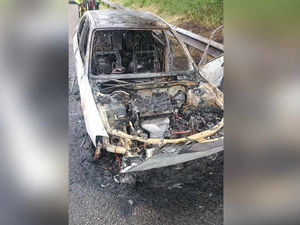 Supporting image for story: IN PICTURES: Severe vehicle fire closes M5 southbound