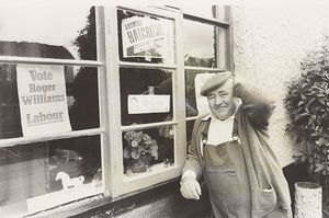 John Young of Aggborough Crescent, Kidderminster, could not make up his mind who to vote for in the 1983 General Election, so had put up posters for all three candidates in the windows of his home.