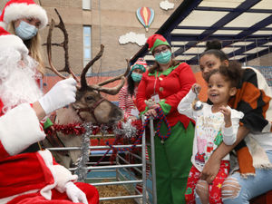 Supporting image for story: Santa and reindeer bring festive cheer to patients in hospital for Christmas