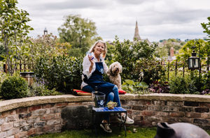 Belinda Griffiths, in the garden area. Photo: Birgitta Zoutman Photography