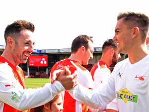 Supporting image for story: Famous faces raise £20,000 in charity football match at Walsall FC - with PICTURES and VIDEO