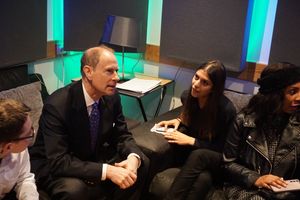 The Duke learns more about the centre and what the students do