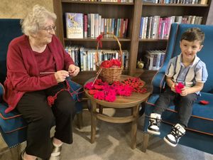 Supporting image for story: Sew far, sew good! Wolverhampton care home residents team up with local children for DIY project