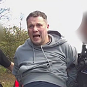 Footage of his arrest has been shared online by West Midlands Police