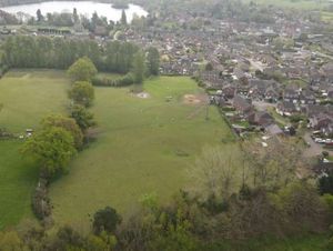 An aerial view looking across the site. Picture: Shropshire Homes