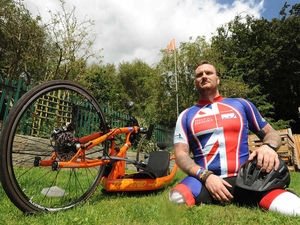 Supporting image for story: Staffordshire Helmand hero Clive gets on his bike for Britain
