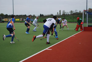 Birmingham Kings threaten the Stourport goal