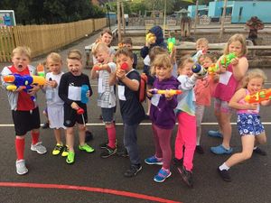Youngsters at a previous wet and wild themed Crossbar holiday club.