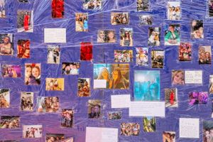 Tributes on Brassington Avenue, Sutton Coldfield on August 26 2025 for a 21-year-old named locally as 'Natasha' or 'Tash' who was killed in a hit-and-run on Friday (August 22).  