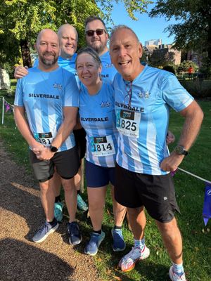 This smiling group from the Silverdale Runnin Club were all set for the challenge ahead