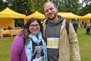 Suzanne and Kurt Bray were there to walk in memory of Suzanne's father Gary