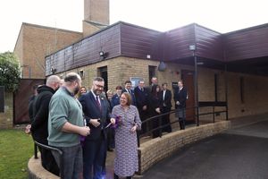 Councillor Gary Flint , Council Garry Perry and Emma Bennett marked the offical reopening