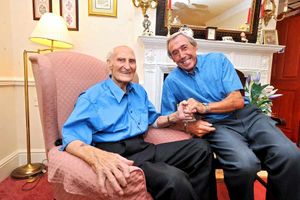 Banks with the late Bert Williams in 2013