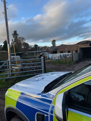Officers have visited farms to help protect against rural crime. Picture: West Mercia Police