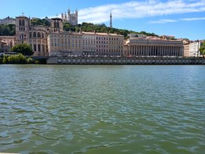 Lyon's old town viewed from across the River Seine