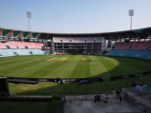 General view of a cricket stadium