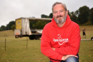 Set up beginning at Chetwynd Deer Park for the return of the Water's Edge Festival