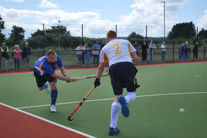 Action from Alastair McIntyre's memorial match
