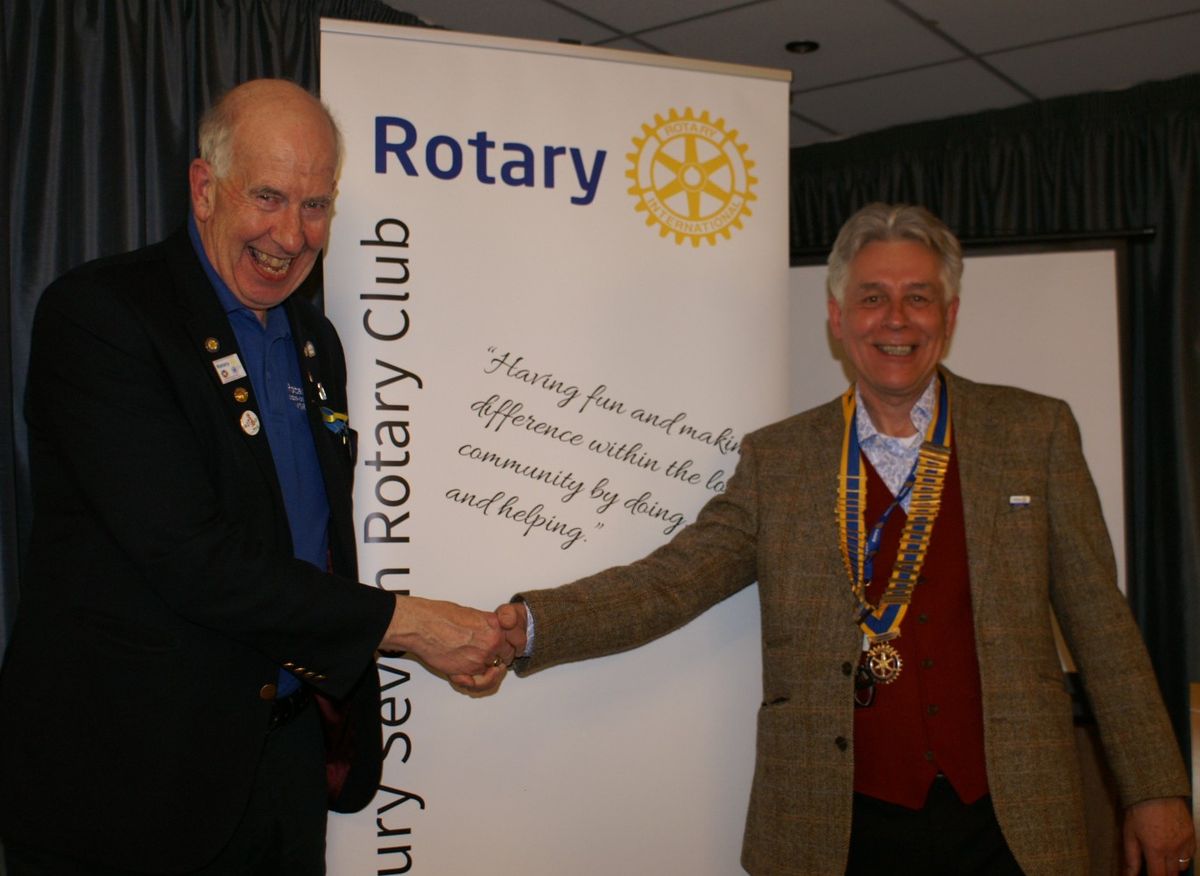 Top Rotarian visits Shropshire – and spells out his ambitions