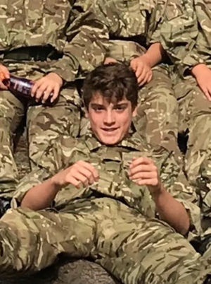 Tom Mole back in December 2017 with Old Swinford Hospital School Combined Cadets Force (CCF) where he was part of the air force