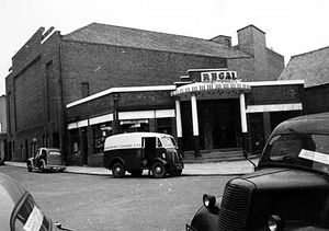 The Regal cinema in Oswestry. The photo was likely taken in the 1950s.