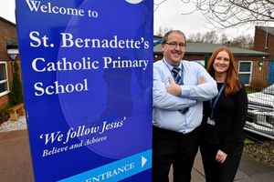 Principal Alex Turner and assistant principal Vicky Billingsley. Photo: Tim Thursfield