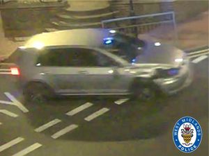 Supporting image for story: Car mounts pavement and seriously injures man in hit-and-run crash