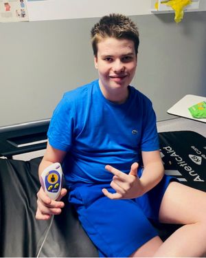 Archie from Aldridge received great care from Hema Bhimji-Jetha and the Burns ward at Birmingham Children's Hospital.