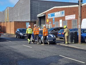 Scene of fire in Walsall
