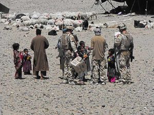 Mercy mission — 4Mercian troops meeting local youngsters