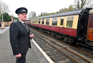 Severn Valley Railway, Bridgnorth. Station staff member John White