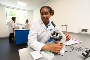 Students at Shireland Biomedical UTC Sixth Form develop practical and academic skills as part of their Post-16 studies.