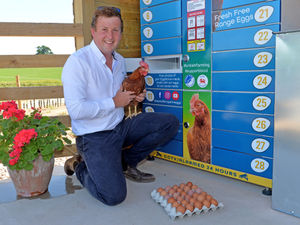 Supporting image for story: 'Eggcellent' vending machine launched by young entrepreneur near Shrewsbury