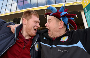 Matt Peckham and dad Stephen from Evesham....