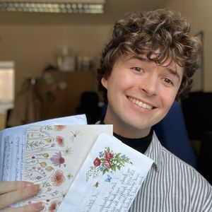 Letterbox pen pal scheme coordinator Adam Heywood
