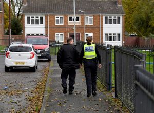 Police and scene of crime officers at Lilleshall Crescent, Wolverhampton, after a murder inquiry is launched after man is shot dead.