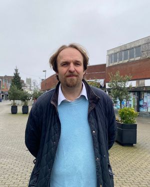 Erdington councillor Robert Alden in the high street. Credit: Alexander Brock. Permission for use for all LDRS partners.