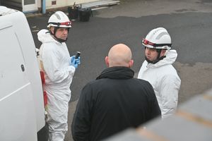 Investigators were busy working at the scene to determine the cause