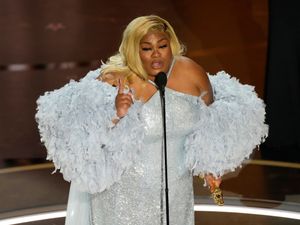 Supporting image for story: Da’Vine Joy Randolph wins first Oscar of the night as Kimmel makes Barbie gags