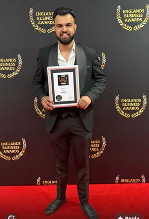 Gave at the England's Business Awards last year