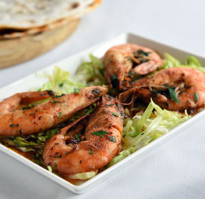 Let’s go fishing – the king prawn starter