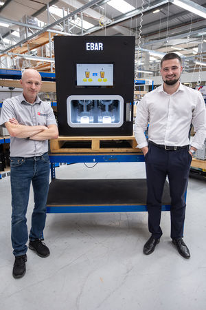 L-R: Marc Watkiss - NPI production leader - with Matthew Heather - business
development manager