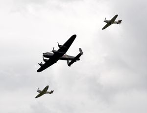 The Battle of Britain memorial flight at RAF Cosford