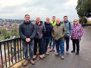 The team from Derbyshire Geotechnical Ltd, Nova Geo Consultants Ltd, Volos Project Management Ltd, ADM Structural Ltd and Bridgnorth Town Council (picture: Bridgnorth Town Council)